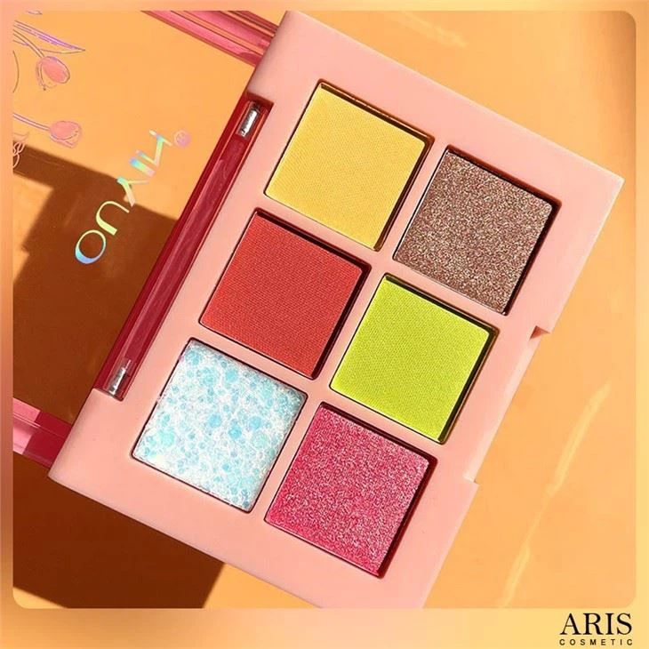 Six Eye Palette 6 Colors Eyeshadow Makeup Palette Matte Shimmer Glitter Pigment Eye Shadow Pallete